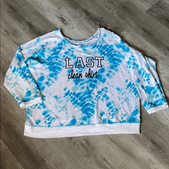 No Boundaries Sweaters - No Boundaries Tie Dye 3/4 Sleeve Sweatshirt